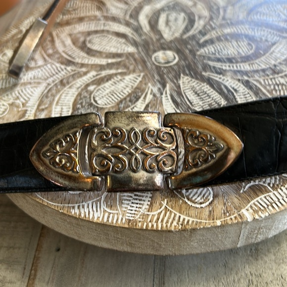 Brighton vintage 1994 LEATHER DISTRESSED LOOK BELT - Picture 3 of 14